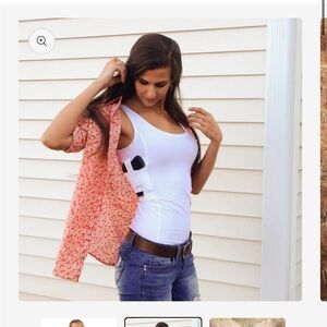 UnderTech Undercover White Concealed Carry Tank